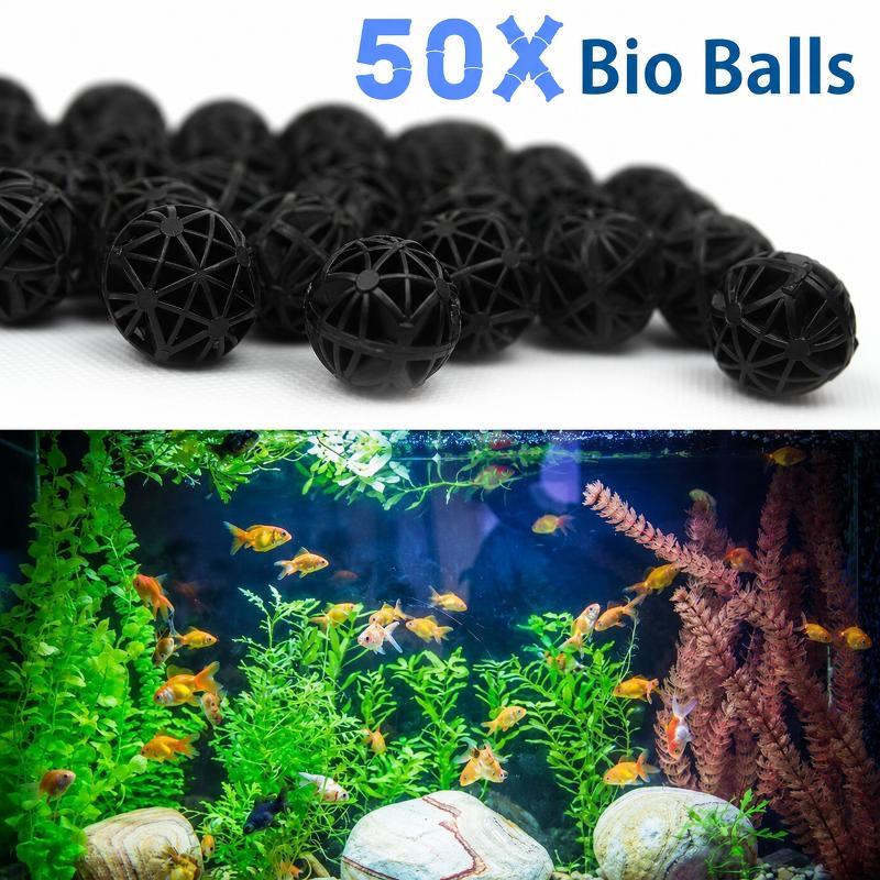 Planted Aquarium Media - 50Pcs 16mm Aquarium Bio Filter Balls