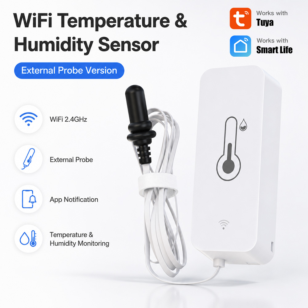 Aquarium Planting - Tuya WiFi Temperature Humidity Sensor With