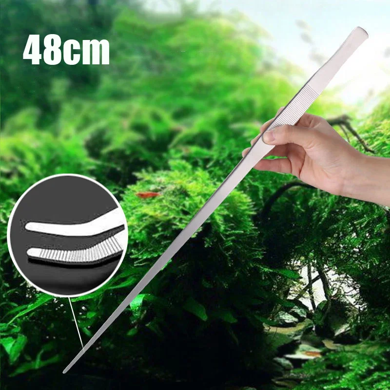 Planted Aquarium Maintenance Kit - 48cm Stainless Steel Tweezers Fish Tank