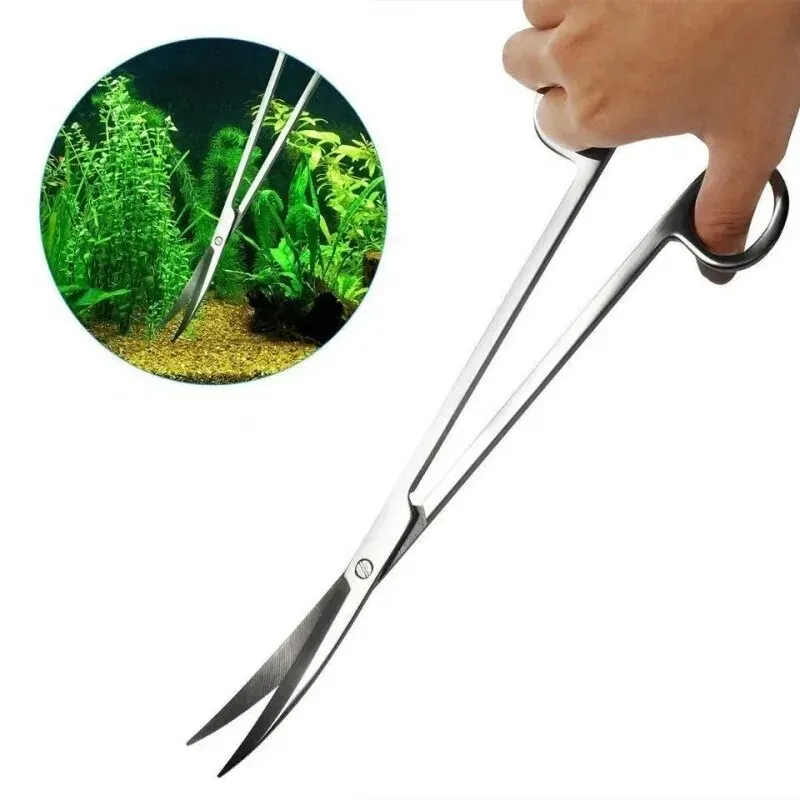 Planted Aquarium Maintenance Kit - Aquarium Scissors,Extra Long Stainless Steel Cleaning