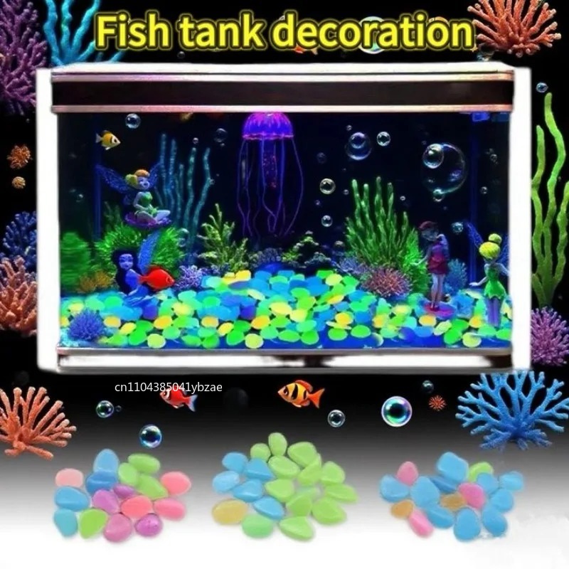 100-800pcs Glow in The Dark Pe - Aquarium Planting recension och pris