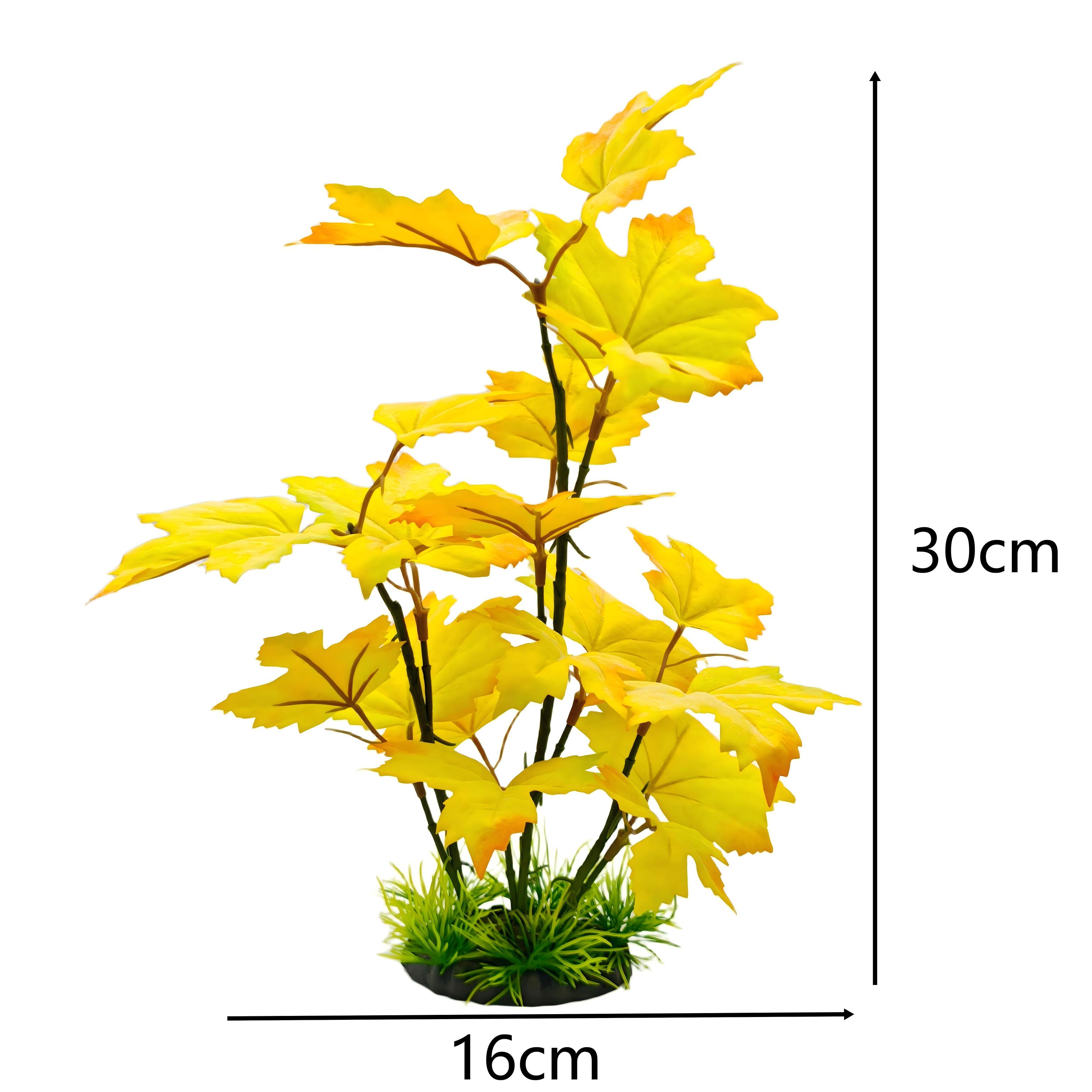 Artificial Leaves 30cm Aquariu - Aquarium Plant Yellowing recension och pris
