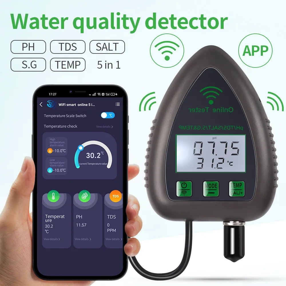Tuya WiFi 5 in1 Water Quality  - Planted Aquarium Test Kit recension och pris