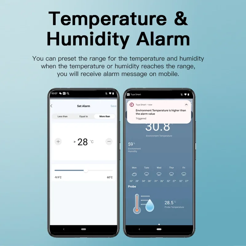 Tuya WiFi Temperature Humidity - Aquarium Planting recension och pris
