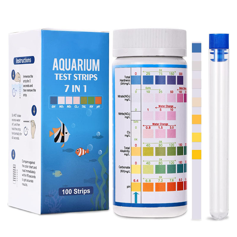 7-IN-1 Aquarium Test Strips 10 - Planted Aquarium Test Kit recension och pris