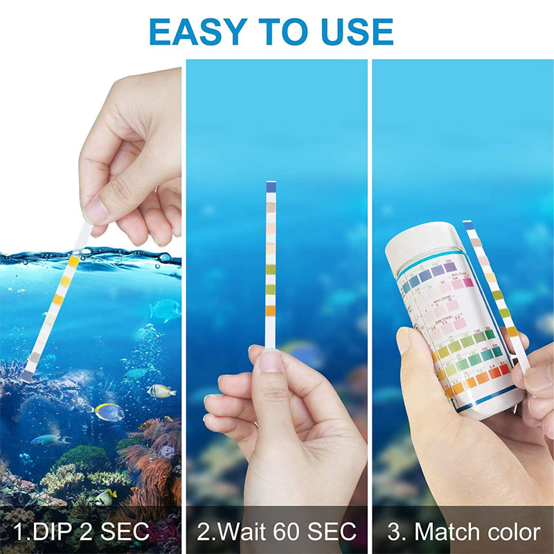 7-IN-1 Aquarium Test Strips 10 - Planted Aquarium Test Kit recension och pris