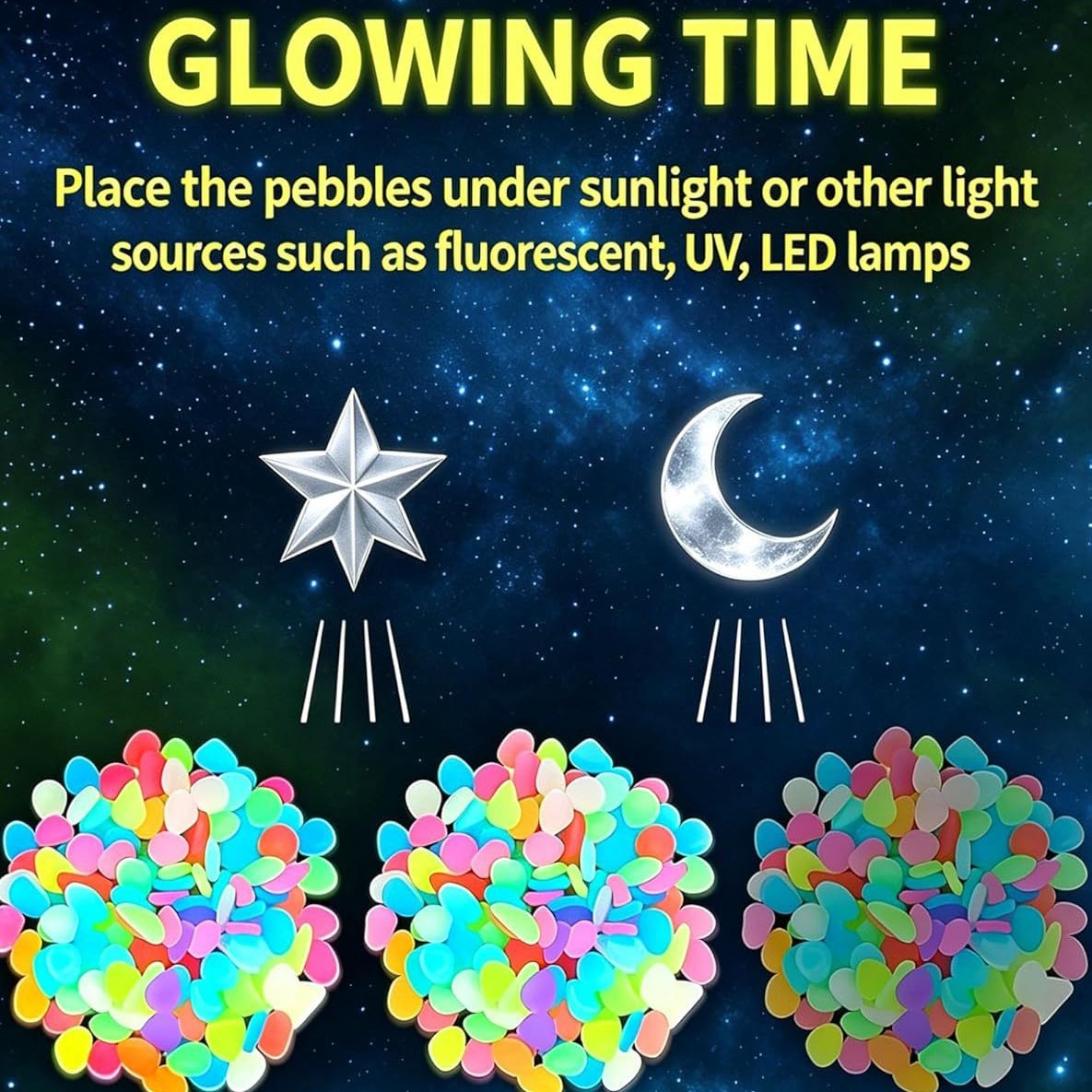 Colorful Glow In The Dark Lumi - Aquarium Planting recension och pris