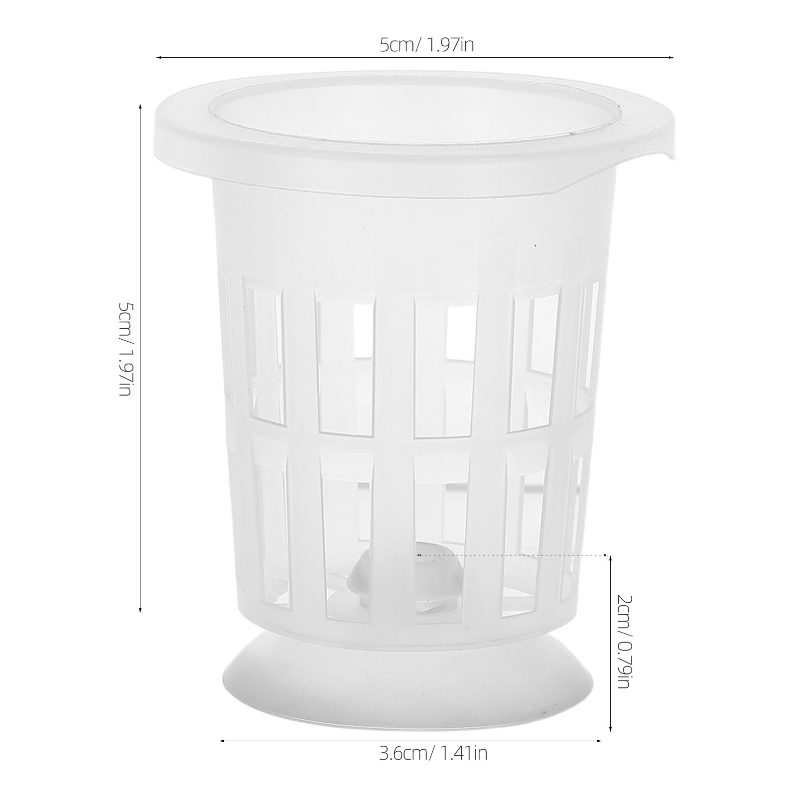 1Set Hydroponic Net Pot with S - Aquarium Planting recension och pris