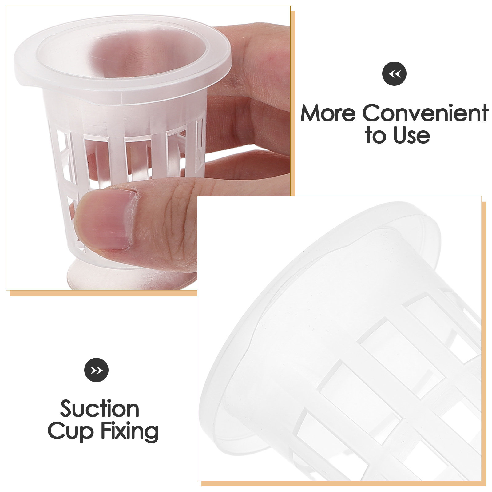 1Set Hydroponic Net Pot with S - Aquarium Planting recension och pris