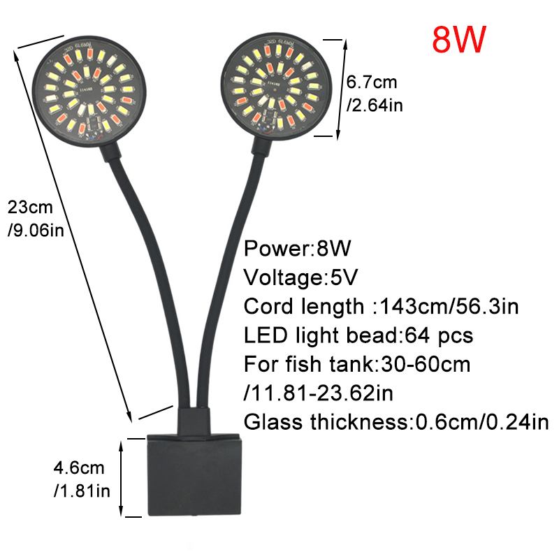 USB Aquarium LED Light Fish Ta - Aquarium Plant Light Spectrum recension och pris