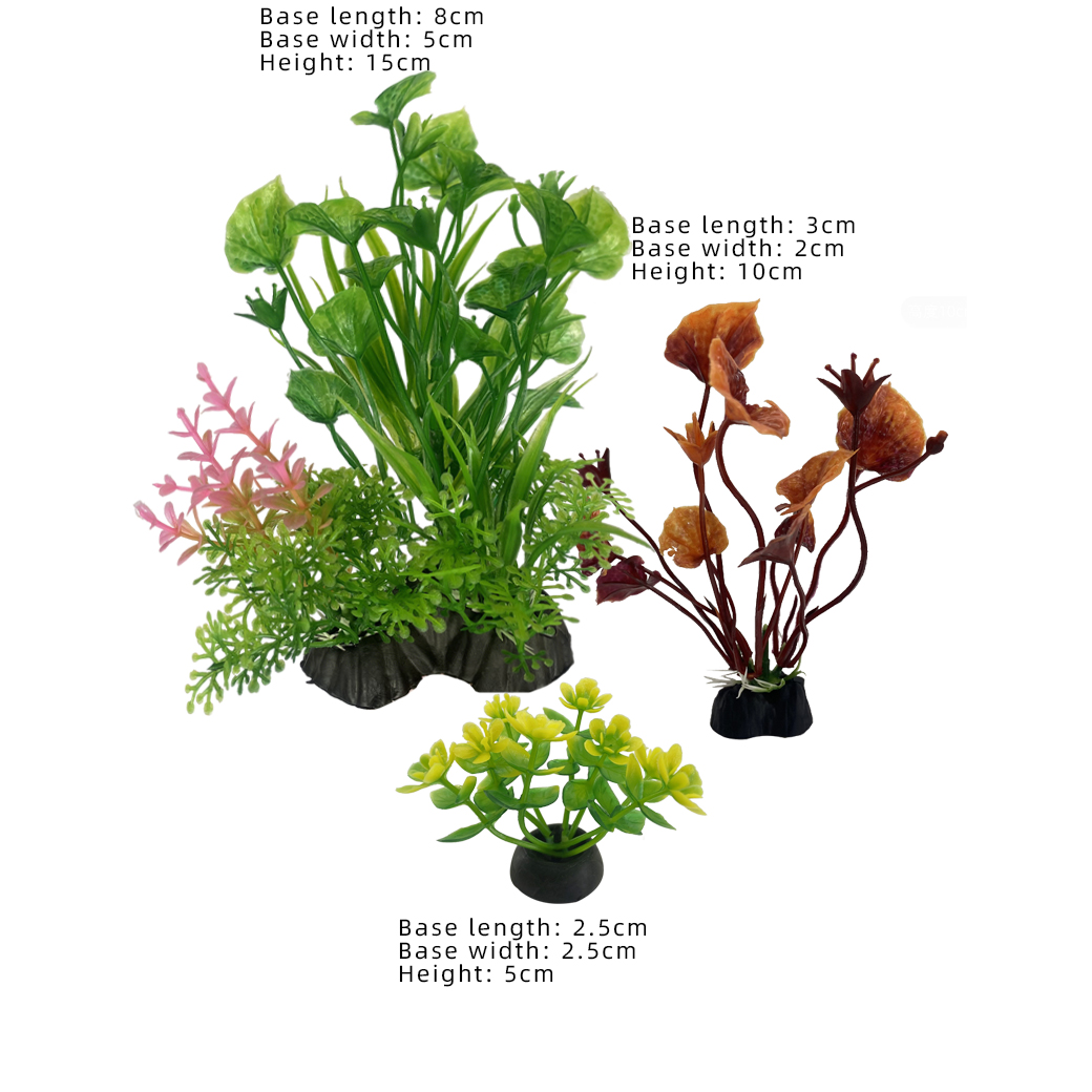 3Pcs Artificial Aquarium Plant - Aquarium Plant Yellowing recension och pris