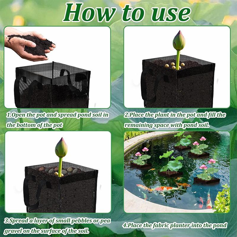 4 Pcs Black Mesh Pond Planting - Aquarium Planting recension och pris