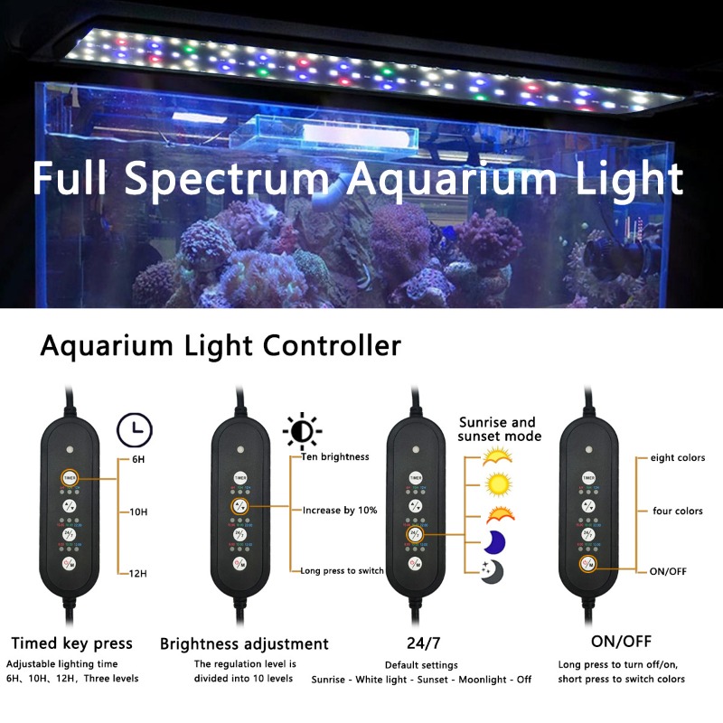 LED Fish Tank Light Full Spect - Aquarium Plant Light Spectrum recension och pris