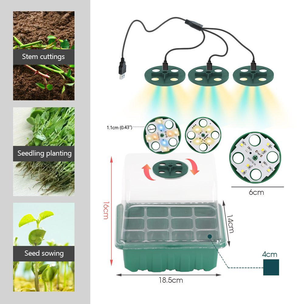 LED Nursery Pots with Grow Lig - Led Planted Tank Light recension och pris