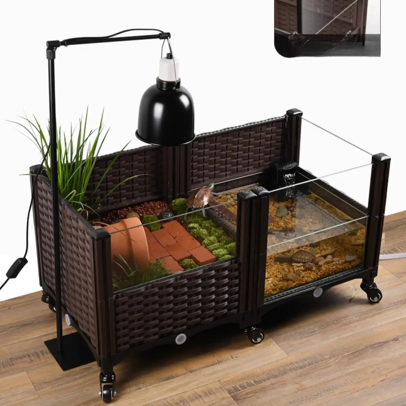 Eco Turtle Tank with Basking P - Aquarium Plant Yellowing recension och pris