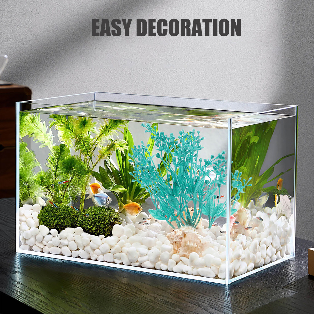2Pcs Plastic Aquarium Plants R - Aquarium Planted Set Up recension och pris