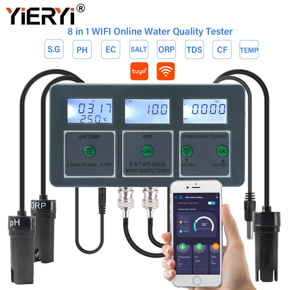 Yieryi WiFi Tuya Smart PH ORP  - Planted Aquarium Test Kit recension och pris