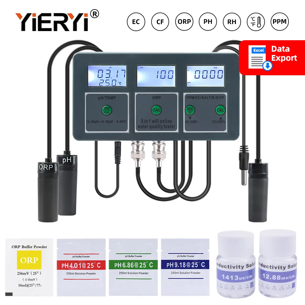 Yieryi WiFi Tuya Smart PH ORP  - Planted Aquarium Test Kit recension och pris